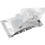 15 moist tissues in silver packing
