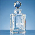 0.80ltr Crystal Square Spirit Decanter