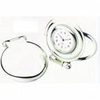 Silver Plated Oyster Clock