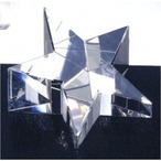 Sloping crystal star paperweight