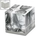 Cube 3 Optical Crystal Photo Cube with 3-image Effect