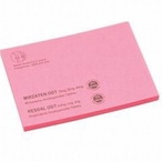 70 x 75mm Stick It Note Pad Tinted/Brilliant Paper